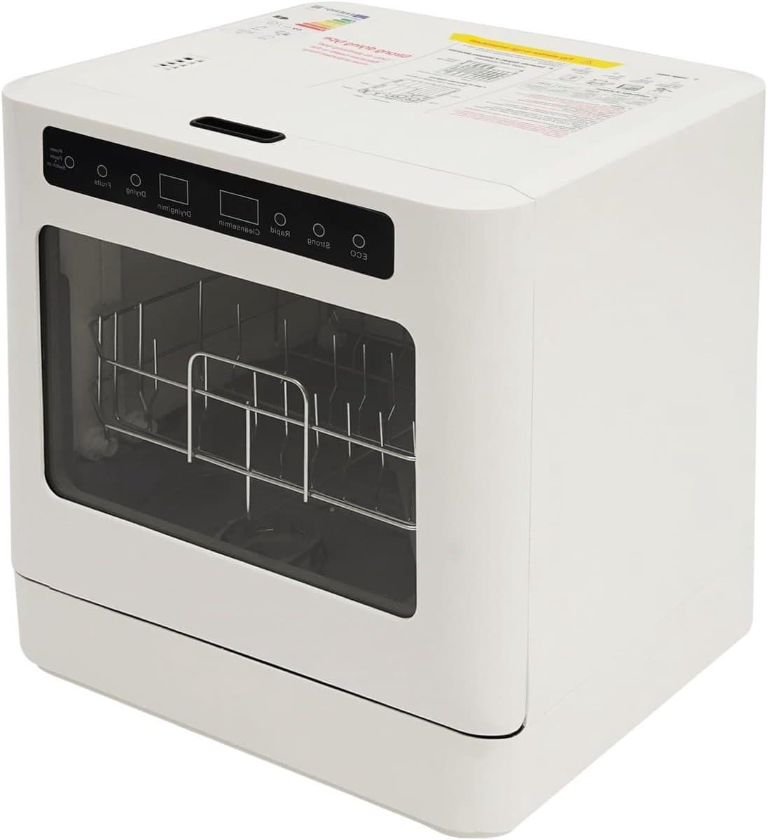 Tafelvaatwasser - Mini vaatwasser - Keuken opruimen - Ruimtebesparend ontwerp - 6-8 borden - Wit — afbeelding 1