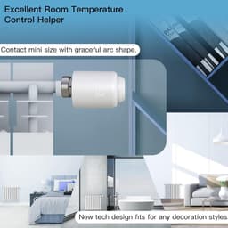 Radiatorthermostaat - Slimme thermostaat - Temperatuur regelen - Draadloze bediening - M30 x 15 mm - Wit — thumbnail 3