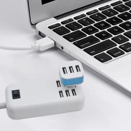 USB Hub - Poort Uitbreider - Data Overdracht - 3 Poorten - 5 Gbit/s - Blauw — thumbnail 2