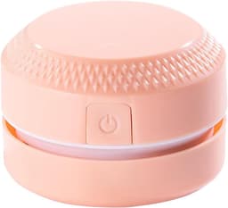 Mini Stofzuiger - Tafelreiniger Apparaat - Bureau Schoonmaken - 360 Graden Rotatie - 9 cm - Roze — thumbnail 1