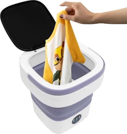 Mini Wasmachine met Centrifuge - Voor Kleine Wasgoed - Meerdere Programma's - kledingwas — thumbnail 1