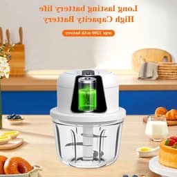 Elektrische mini-uienhakmolen - Elektrische keukenhakmolen 350 ml, USB-oplaadbaar, draadloos, kleine uienhakmolen, geschikt voor uien, fruit, noten, vlees, knoflook — thumbnail 4