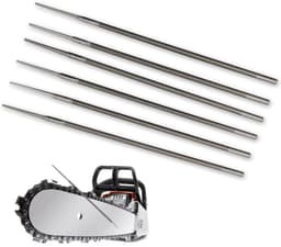 Set van 6 4.8mm Kettenslijpbestanden - Carbon Staal, Voor Chainsaw en Grasmaaier — thumbnail 1