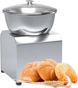 Deegmenger - Keukenmachine - Deeg Kneden - Professionele Spiraalmenger - 3kg Kom - Zilver — thumbnail 1