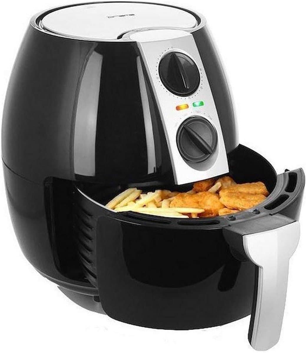 Heteluchtfriteuse - Airfryer Frituurpan - Gezond Frituren - XXL 4.5L Volume - 1500 Watt - Zwart — afbeelding 1