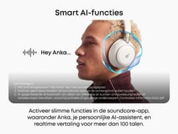 soundcore Space 2 by Anker, Active Noise Cancelling Koptelefoon, Comfortabele Pasvorm, 50H Speeltijd, LDAC Hi-Res Draadloze Audio, Dual Connection, Helderre Gesprekken, Bluetooth 6.1, Nap Mode, Draagdetectie — thumbnail 5