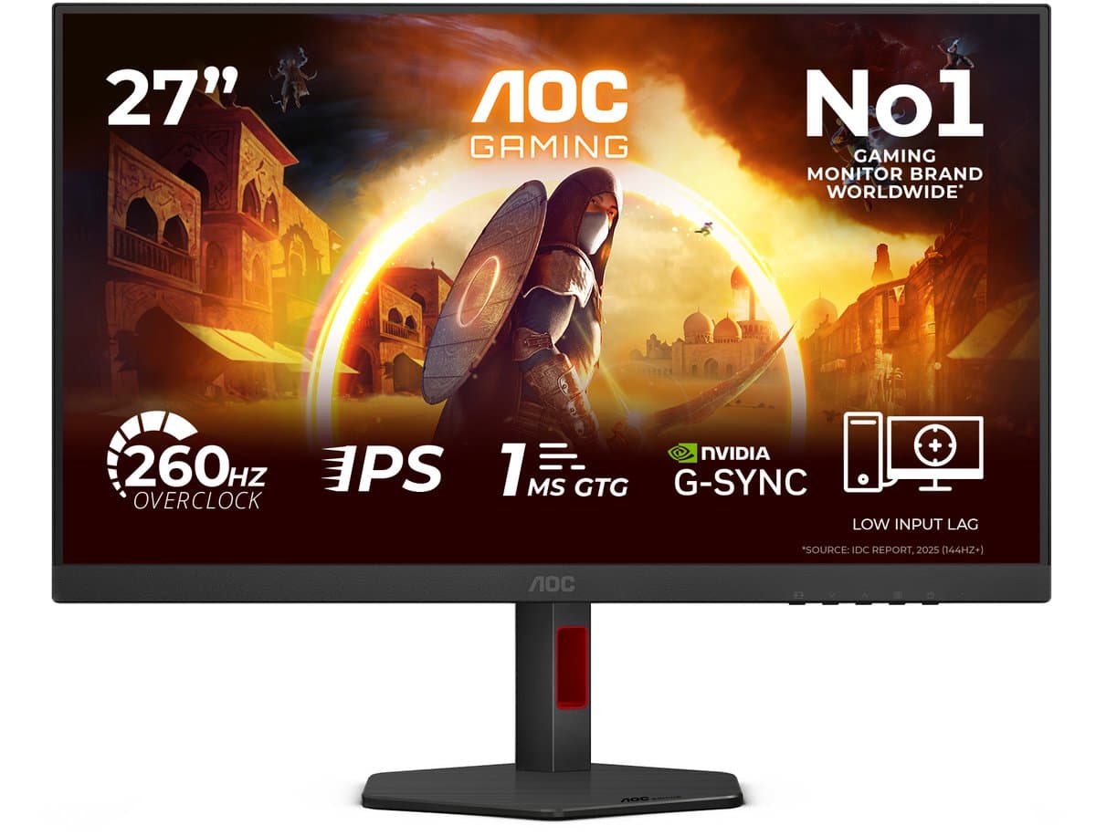 AOC G4 27G4ZR computer monitor 68,6 cm (27") 1920 x 1080 Pixels Full HD LED Zwart, Rood — afbeelding 1