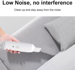 Draadloze Autostofzuiger - Handstofzuiger Compact - Auto Interieur Reinigen - Geluidsarme Technologie - 17 cm Hoog - Zwart — thumbnail 3