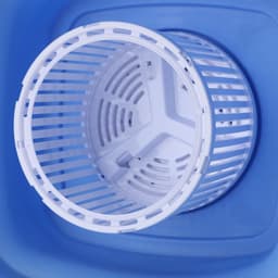 Draagbare wasmachine - Mini wasmachine met centrifuge - 6L - Ideaal voor camping en reizen - Blauw/Wit — thumbnail 5