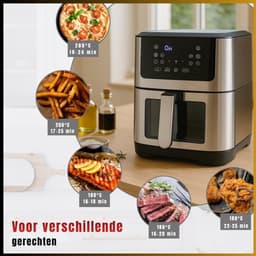 RUX® Heteluchtoven - Oven - Airfryer Oven - 25 Liter - Zilver - ‎38cm x 30cm x 37cm — thumbnail 4
