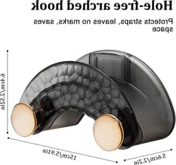Hoofdtelefoonhouders voor muurbevestiging - 2 stuks headsetstandaard, hoofdtelefoonhanger en opberghouder voor accessoires en paraplu's — thumbnail 5