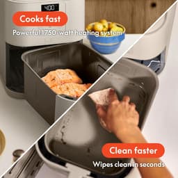 Slimme Airfryer - Heteluchtfriteuse - Gezond Frituren - Keramische Coating - 6 Kwarts - Havermelk — thumbnail 4