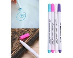 Wateroplosbare Pen met Verdwijnd Inkt voor Borduren, Creatief Knutselen en Naai Gereedschap