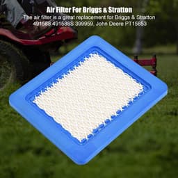 Dailygoods- Luchtfilter Hoogwaardige Vervangingsset - 5 Stuks - Eenvoudige Installatie - Geschikt voor 491588/491588S/399959 - Afmetingen 13,2 x 11,3 x 2 cm - Hoge Kwaliteit - Grasmaaierfilter — thumbnail 3