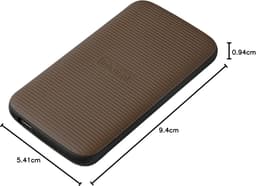 Externe SSD - Draagbare Opslag - Snelle Data Transfer - Super Speed USB 3.2 - 500 GB - Bruin — thumbnail 3