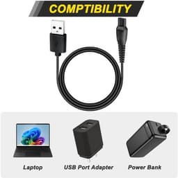 Dailygoods - USB-oplaadkabel voor MANSCAPED-grasmaaier - 4 stuks — thumbnail 2