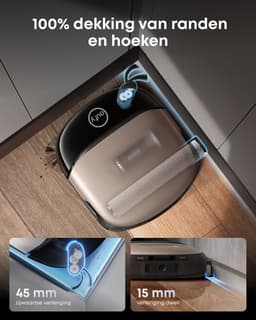 eufy S2 Nieuw 2026 Stofzuiger- en Dweilrobot HydroJet, 30kPa AeroTurbo™ 2.0-Zuigkracht, Vloerreinigingssysteem 2.0, EcoClean™ Elektrolyse, Randreiniging, Haarvrije DuoSpiral™ Borstels, 12-in-1 UniClean™ Station — thumbnail 11