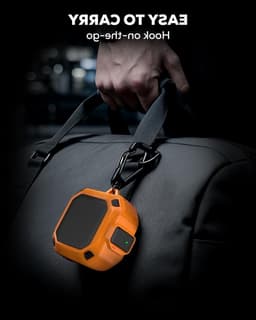 Rugged Armor Shockproof Beschermhoes voor Samsung Galaxy Buds 4 Pro en Buds 4, Inclusief Schoonmaakpen en Haak, Oranje, Volledige Bescherming voor Draagbaarheid en Stijl — thumbnail 4