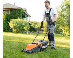 Elektrische Grasmaaier - Grasmaaier - Gazon Onderhoud - 3 Maaistanden - 32cm Maaibreedte