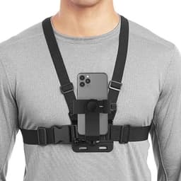 Verstelbare Sporttelefoonborstband Voor Het Moeiteloos Vastleggen Van Stabiele, Vloeiende Beelden, Sporttelefoonborstband Voor First-person-opnames, Ideaal Voor Outdoor Vloggen, Fietsen, Skiën En Andere Buitenactiviteiten — thumbnail 1