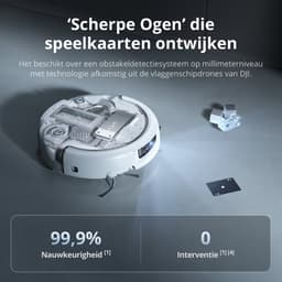 DJI Romo P (Water Tank Version) - Robotstofzuiger met dweilfunctie - Geschikt voor huisdierharen - 25.000 Pa zuigkracht - Obstakeldetectie op millimeter niveau - Transparant design — thumbnail 4