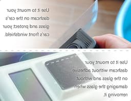 Set van 8 Stickers voor Dashcams, Transparante Plakpads voor Voorruiten, Anti-Statistische Films en Bevestigingsoplossingen — thumbnail 2