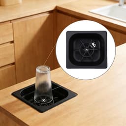 Automatische Bekerwasmachine - Kan Rinser - Snel Glazen Reinigen - Hogedruk Spoeling - 175 x 163 x 12 cm - Zwart — thumbnail 5