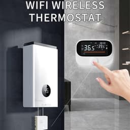 Slimme Thermostaat - Temperatuurregelaar Verwarming - Energie Besparen - 7 Dagen Programmering - 11.8 cm - Wit — thumbnail 5