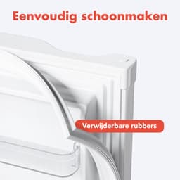 KitchenBrothers Koelkast - 81L - Tafelmodel Koelkast met Vriesvak - Koelvriescombinatie - IJskast - Frigo - Vrijstaand - Wit — thumbnail 5