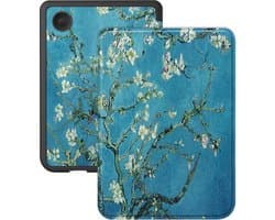 Hoes Geschikt voor Kobo Clara Colour Hoesje Bookcase Cover Hoes - Hoesje Geschikt voor Kobo Clara Colour Hoes Cover Case - Bloesem