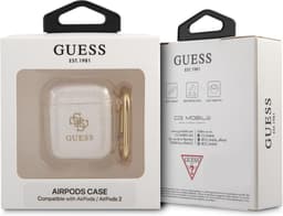 Guess TPU Glitter Case AirPods 1 - AirPods 2 Transparant — thumbnail 4