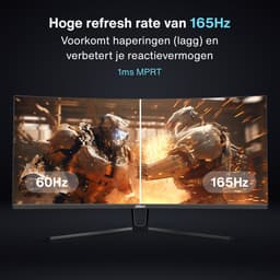 Dahua LM34-E330C - Curved Ultrawide QHD VA Gaming Monitor - 34 inch - 165hz - 1ms - Inclusief DisplayPort kabel — thumbnail 3