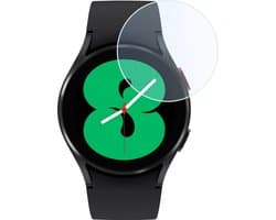 Screenprotector - Geschikt voor Samsung Galaxy Watch 4 (40mm) - Sterk & Shockproof - Tempered Glass - Gehard Glas - Beschermglas Screen Cover - Bescherm Protector voor Smartwatch