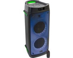Ibiza Sound Phantom Led verlichte karaoke/party speaker 300W USB/SD
