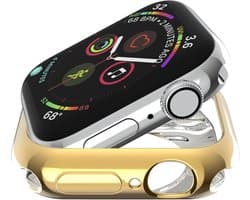 Beschermende watch case - hoesje - geschikt voor Apple Watch Series 4/5/6 - 40 mm - goud
