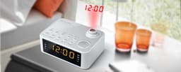 Muse M-178 PW wit wekker radio met projectie — thumbnail 2