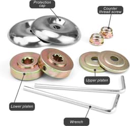 SnelShoppen - Pack van 10 Brush Cutter Accessoires - Onderdelen voor Bosmaaier en Grasmaaier - Inclusief Beschermcovers, Platen, Moeren en L-vormige S — thumbnail 2