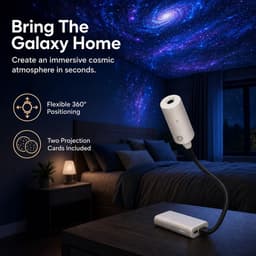 USB-melkwegprojector met twee sterrenhemel projectiekaarten — thumbnail 4