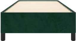 Bedframe 80x200 cm slaapkamer bedframe fluweel donkergroen — thumbnail 5