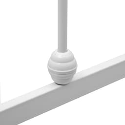 Bedframe metaal wit 90x200 cm stevig metalen ledikant met lattenbodem voor slaapkamer klassiek eenvoudig te monteren comfortabel slapen — thumbnail 2