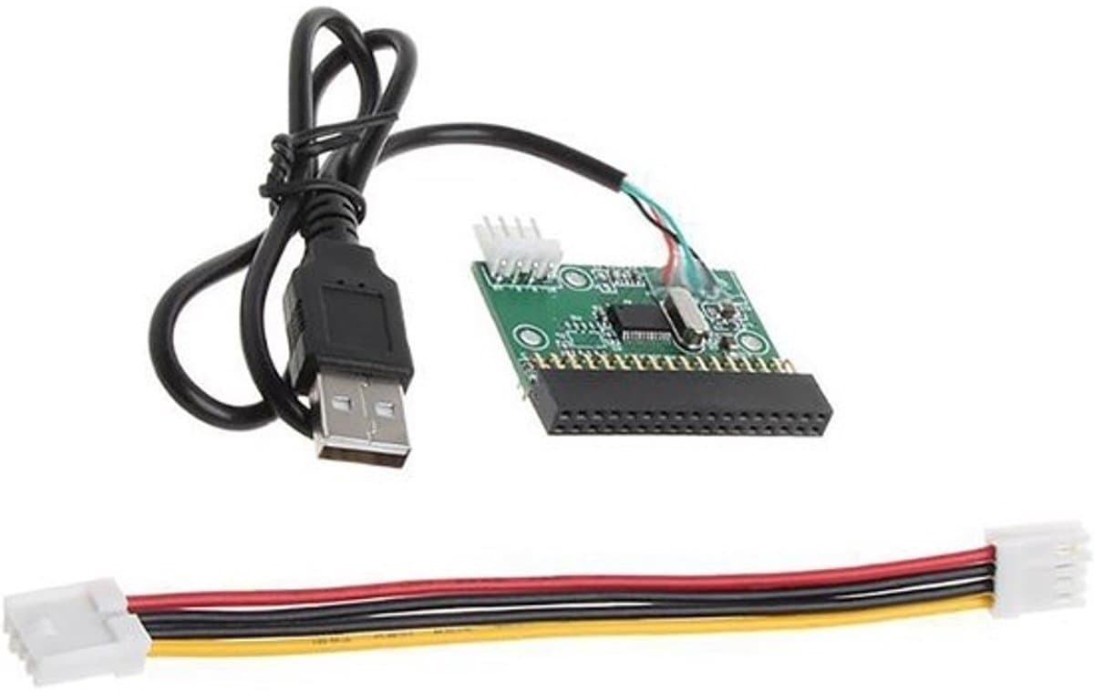 Externe Diskettelezer - USB Converter - Data Overdracht - Plug and Play - 144 MB - Zwart — afbeelding 1