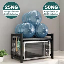 Uitschuifbare Magnetron Rack met 6 Haken voor Keukenorganisatie — thumbnail 5