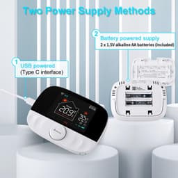 Intelligente wifi-thermostaat voor gasboiler, T9W RF kamerthermostaat met -ontvanger, programmeerbaar, wandmontage, compatibel met en Google — thumbnail 4