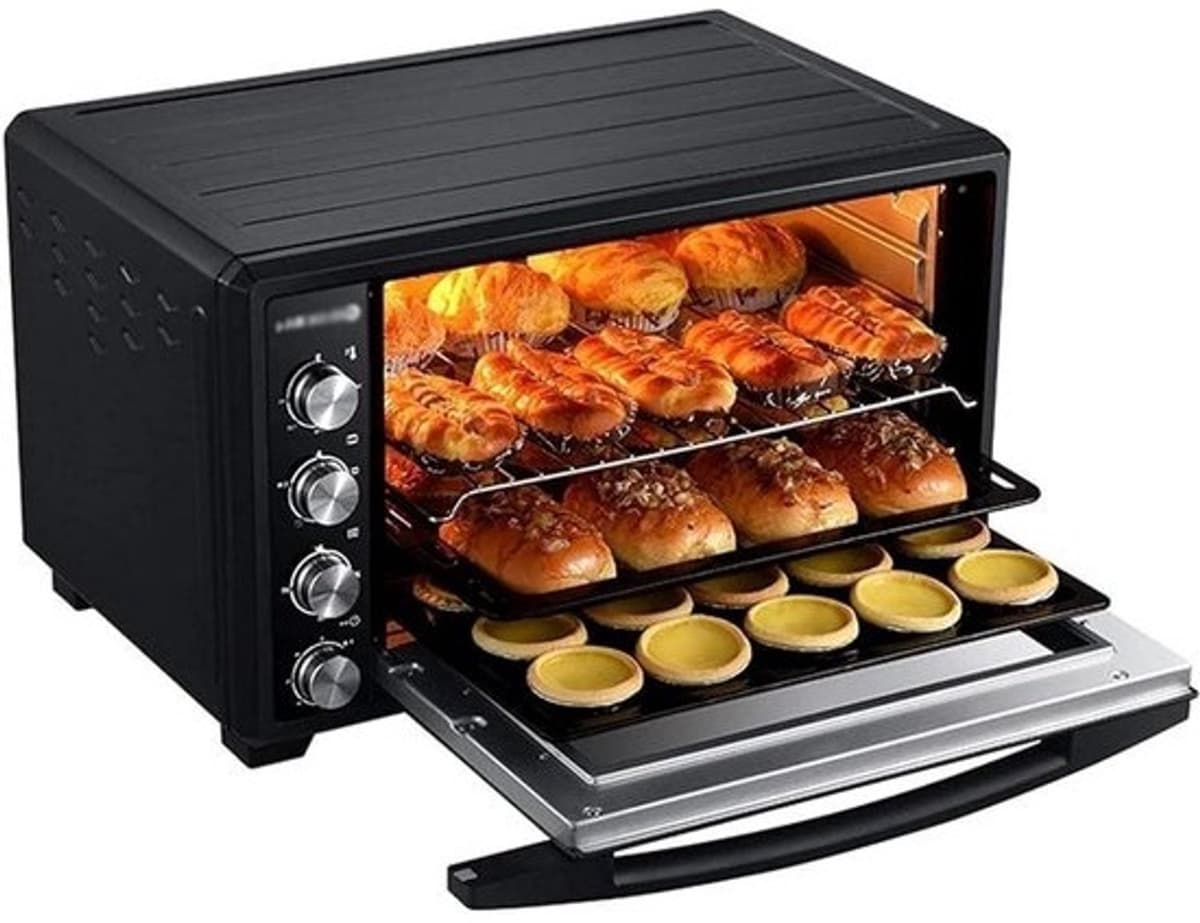Elektrische oven - Heteluchtoven Airfryer - Bakken, grillen en toasten - 40 Liter inhoud - 479*433*330 mm - Zwart — afbeelding 1