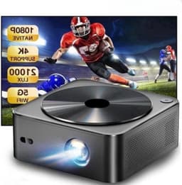 Mini Beamer - Projector - Digitale Beamer - Draagbaar - 1080P - Met Autofocus - 700 ANSI - 2 x USB 2.0 - HDMI - AV - DC - WiFi - Bluetooth - 90W - Zwart — thumbnail 4