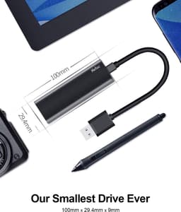 Externe SSD - Draagbare Opslag - Snelle Data Overdracht - Compact En Lichtgewicht - 1TB Capaciteit - Zwart — thumbnail 4