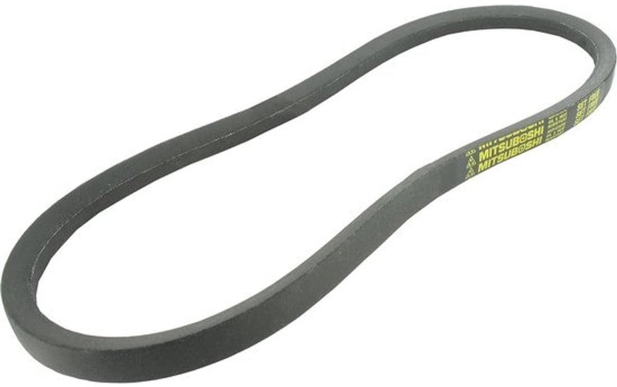 V-riem - Gladde trapeziumriem - Aandrijving voor grasmaaier - Duurzaam rubber - 13x8x914 mm - Zwart — afbeelding 1