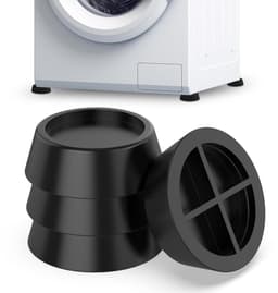Set van 4 rubberen dempers voor wasmachines en drogers - Trillingsreductie en vloerbescherming — thumbnail 1