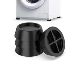 Set van 4 rubberen dempers voor wasmachines en drogers - Trillingsreductie en vloerbescherming