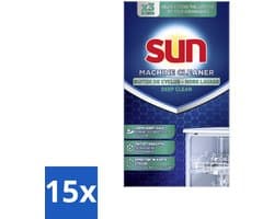 Sun - Machinereiniger - Voor de vaatwasmachine - 3 Dosissen - Bulkverpakking - 15 stuks